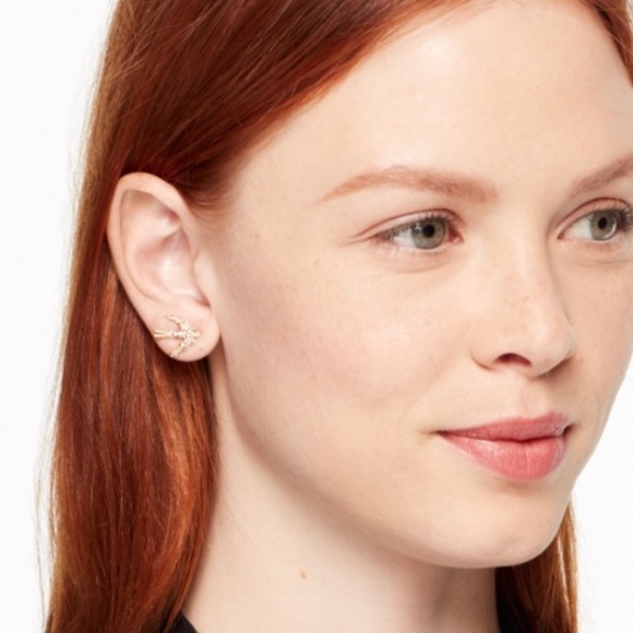 Kate Spade ♠️ NWT Gold Bird Stud Earrings - Picture 3 of 4